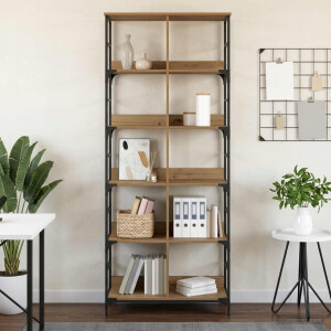 vidaXL Boekenkast 4-laags 78,5 x 33 x 188,5 cm metaal PB