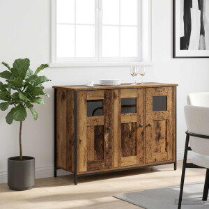 vidaXL Dressoir Oud hout 100 x 35 x 70 cm Bewerkt hout