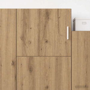 vidaXL Wandkast Artisanaal eiken 45 x 42,5 x 40 cm Bewerkt hout