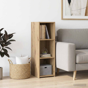 vidaXL Dressoir Artisanaal eiken 30 x 41 x 93 cm Bewerkt hout