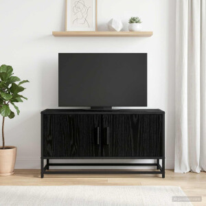 vidaXL TV-kast 80 x 34,5 x 40 cm Zwart eiken Bewerkt hout