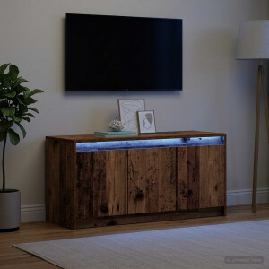 vidaXL TV-kast 100 x 34 x 50 cm Oud hout Bewerkt hout