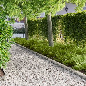 vidaXL Tuinrand 10 st 103 x 15 cm metaal Zilverkleurig