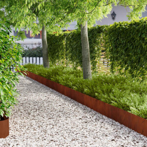 vidaXL Tuinrand 10 st metaal
