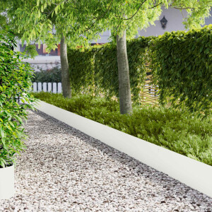 vidaXL Tuinrand 10 st 103 x 30 cm metaal Wit