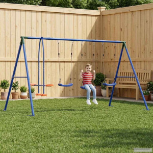 vidaXL Buiten Schommelset Meerkleurig 330 x 185 x 185 cm Staal en PE