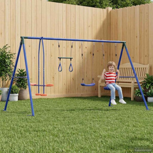 vidaXL Buiten Schommelset Meerkleurig 330 x 185 x 185 cm Staal en PE