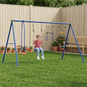 vidaXL Buiten Schommelset Meerkleurig 330 x 185 x 185 cm Staal en PE