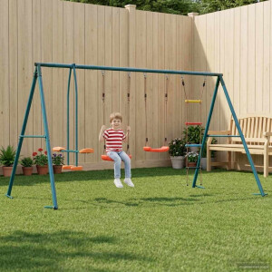 vidaXL Buiten Schommelset Meerkleurig 330 x 185 x 185 cm Staal en PE
