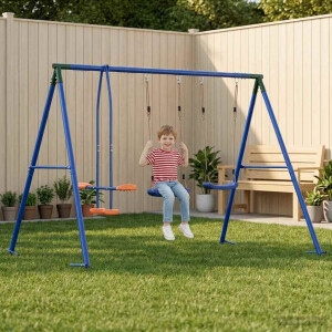 vidaXL Buiten Schommelset Meerkleurig 263 x 185 x 185 cm Staal en PE