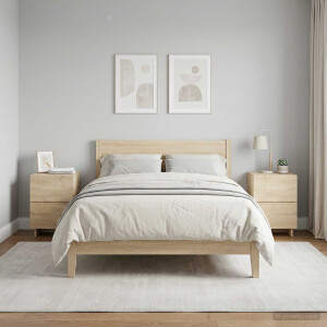 vidaXL Nachtkastje 2 st Sonoma Eiken 33,5 x 34,5 x 50 cm Bewerkt hout