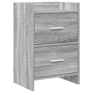 vidaXL Nachtkastjes Grijs Sonoma 40 x 30 x 60 cm Bewerkt hout