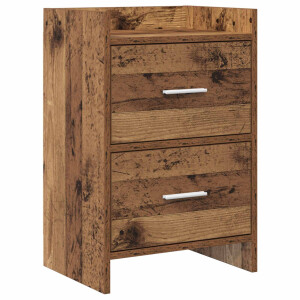 vidaXL Nachtkastjes Oud hout 40 x 30 x 60 cm Bewerkt hout