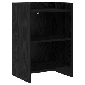vidaXL Nachtkastjes Zwart eiken 40 x 30 x 60 cm Bewerkt hout