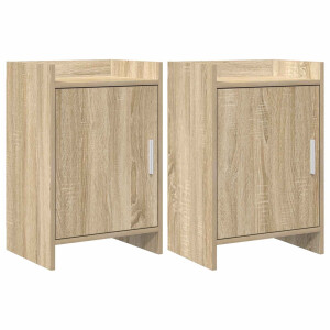 vidaXL Nachtkastjes 2 st Sonoma Eiken 40 x 30 x 60 cm Bewerkt hout
