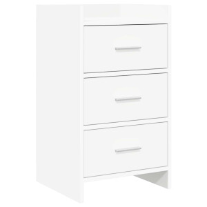 vidaXL Nachtkastjes Wit 40 x 36 x 70 cm Bewerkt hout