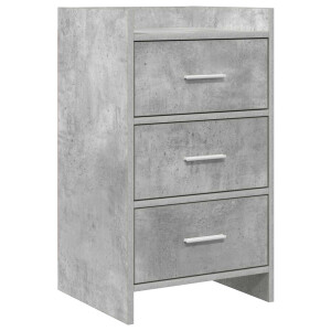 vidaXL Nachtkastjes Betongrijs 40 x 36 x 70 cm Bewerkt hout