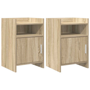 vidaXL Nachtkastjes 2 st Sonoma Eiken 40 x 36 x 60 cm Bewerkt hout