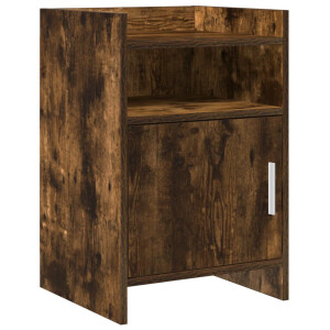 vidaXL Nachtkastjes Gerookt eiken 40 x 36 x 60 cm Bewerkt hout