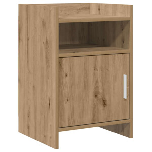 vidaXL Nachtkastjes Artisanaal eiken 40 x 36 x 60 cm Bewerkt hout