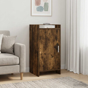 vidaXL Dressoir Gerookt eiken 40 x 36 x 80 cm Bewerkt hout