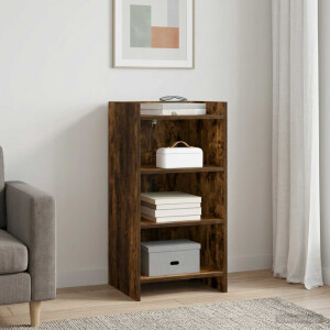 vidaXL Dressoir Gerookt eiken 40 x 36 x 80 cm Bewerkt hout
