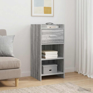 vidaXL Dressoir Grijs Sonoma 40 x 36 x 80 cm Bewerkt hout
