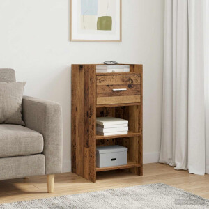 vidaXL Dressoir Oud hout 40 x 36 x 80 cm Bewerkt hout
