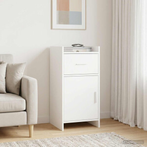 vidaXL Dressoir Wit 40 x 36 x 80 cm Bewerkt hout