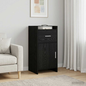 vidaXL Dressoir Zwart eiken 40 x 36 x 80 cm Bewerkt hout