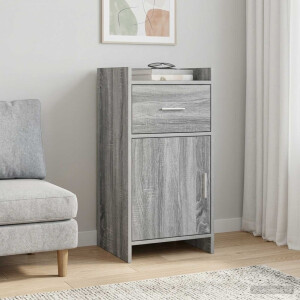vidaXL Dressoir Grijs Sonoma 40 x 36 x 80 cm Bewerkt hout