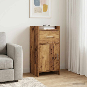 vidaXL Dressoir Oud hout 40 x 36 x 80 cm Bewerkt hout