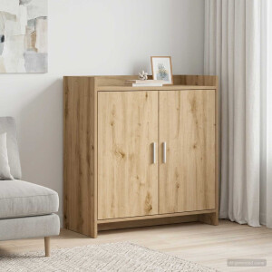vidaXL Dressoir Artisanaal eiken 72 x 36 x 80 cm Bewerkt hout