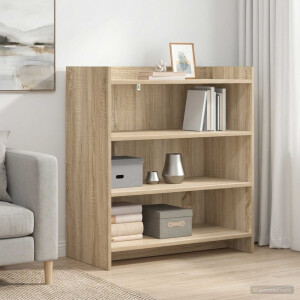 vidaXL Dressoir Sonoma Eiken 75 x 36 x 80 cm Bewerkt hout