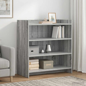 vidaXL Dressoir Grijs Sonoma 75 x 36 x 80 cm Bewerkt hout