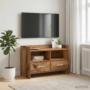 vidaXL TV-kast 71,5 x 33 x 47 cm Oud hout Bewerkt hout