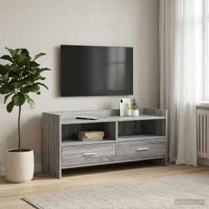 vidaXL TV-kast 100 x 33 x 47 cm Grijs Sonoma Bewerkt hout
