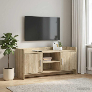 vidaXL TV-kast 102 x 33 x 47 cm Sonoma Eiken Bewerkt hout