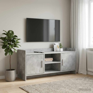 vidaXL TV-kast 102 x 33 x 47 cm Betongrijs Bewerkt hout