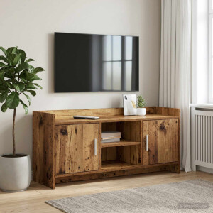 vidaXL TV-kast 102 x 33 x 47 cm Oud hout Bewerkt hout