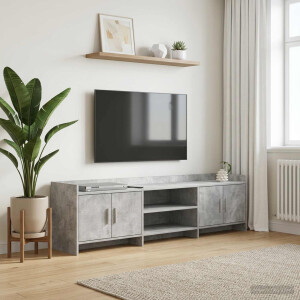 vidaXL TV-kast 168 x 33 x 47 cm Betongrijs Bewerkt hout