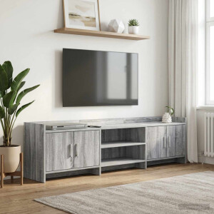 vidaXL TV-kast 168 x 33 x 47 cm Grijs Sonoma Bewerkt hout