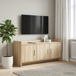 vidaXL TV-kast 102 x 33 x 47 cm Sonoma Eiken Bewerkt hout