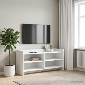 vidaXL TV-kast 100 x 33 x 47 cm Wit Bewerkt hout