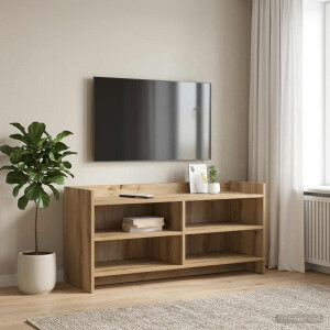 vidaXL TV-kast 100 x 33 x 47 cm Artisanaal eiken Bewerkt hout