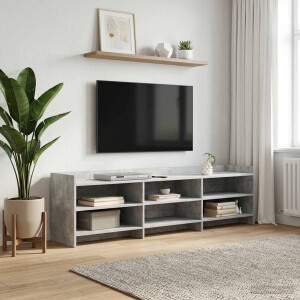 vidaXL TV-kast 168 x 33 x 47 cm Betongrijs Bewerkt hout
