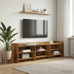 vidaXL TV-kast 168 x 33 x 47 cm Oud hout Bewerkt hout