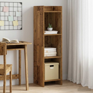 vidaXL Boekenkast Oud hout 30 x 30 x 111 cm Bewerkt hout