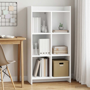 vidaXL Boekenkast Wit 59 x 30 x 111 cm Bewerkt hout