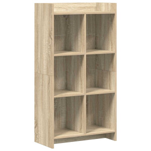 vidaXL Boekenkast Sonoma Eiken 59 x 30 x 111 cm Bewerkt hout